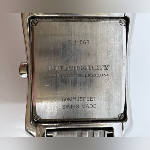 Burberry BU1568 Men's Stainless Steel Check-Pattern Watch - Picture 5 of 7